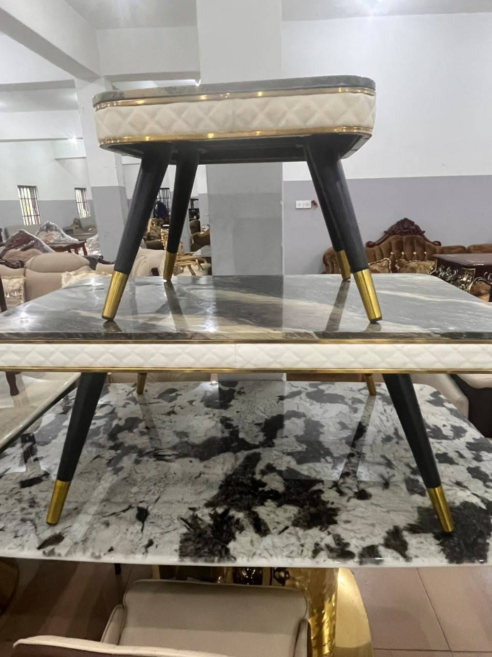 10 3-in-one Marble Table Set - Image 1