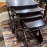 Black Side Stools set